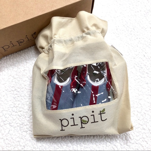 Pipit Suede Stripe Baby Shoes Sky-Red Size 3 - Picture 7 of 11